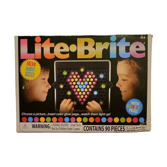 Lite Brite Mini Travel Set Retro Style Game by HASBRO - Picture 1 of 4